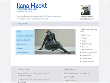 Tablet Screenshot of ilanahecht.com